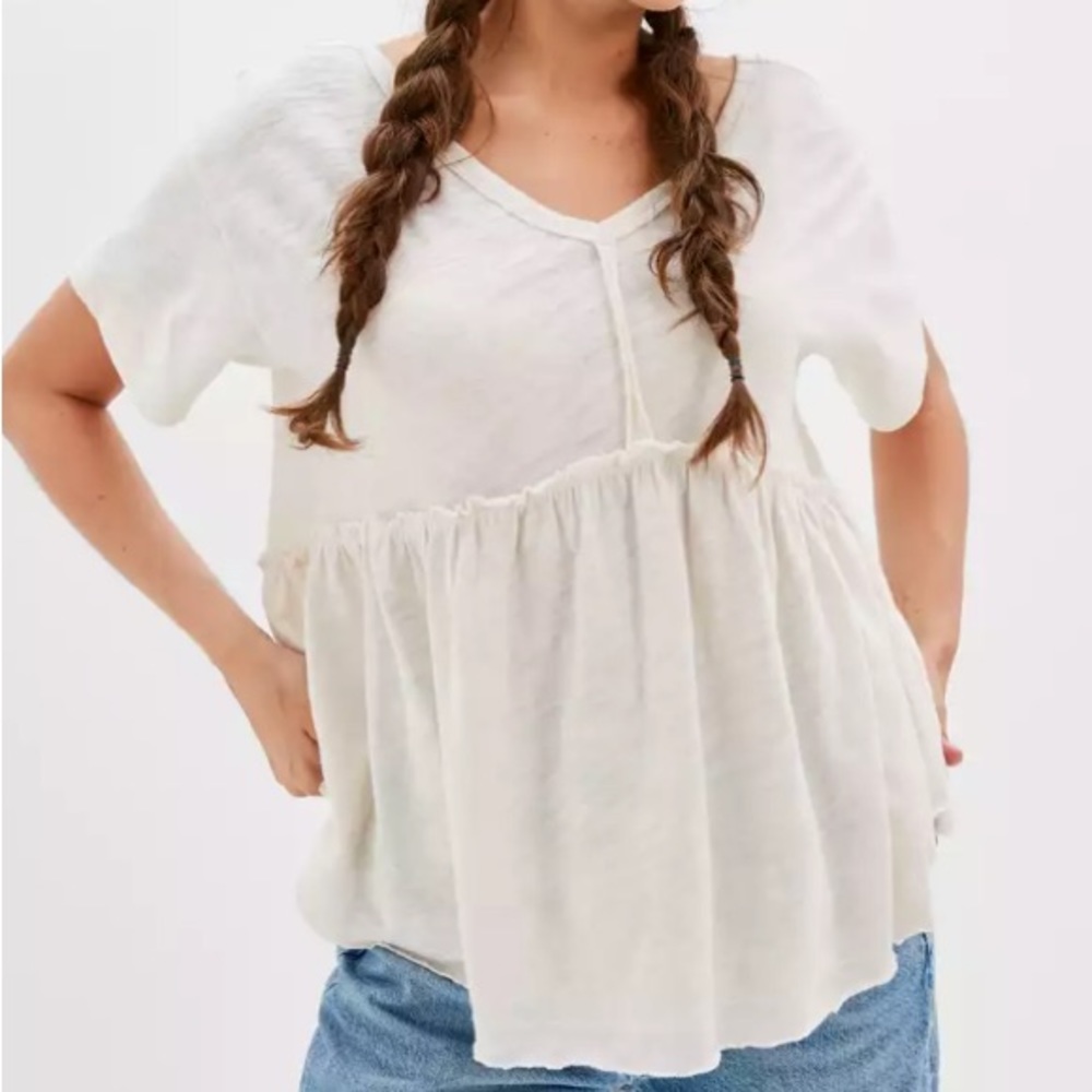 AE Oversized V-Neck Tee - S